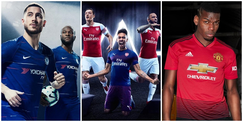 20 mẫu áo đấu đẹp mắt của các CLB Premier League 2018/19