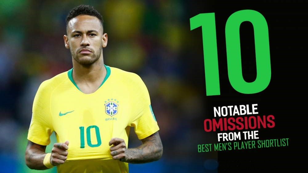 Neymar và 10 sự vắng mặt đáng tiếc nhất trong danh sách đề cử FIFA The Best