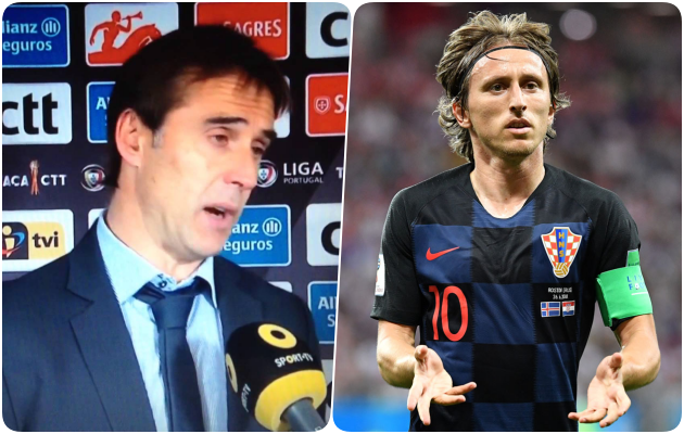 Ảnh bài viết HLV Lopetegui úp mở về tương lai của trụ cột, Modric sẽ ra đi?