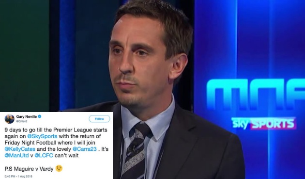 Ảnh bài viết Gary Neville gây bão với dòng trạng thái về mục tiêu của Man Utd