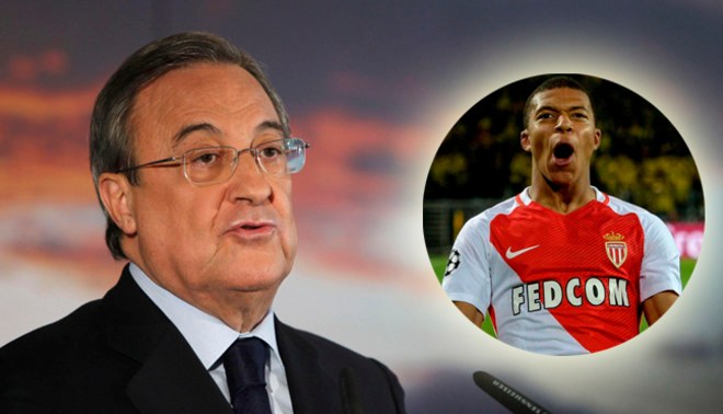 Hụt Mbappe, bố già Perez "trút giận" lên sếp Monaco