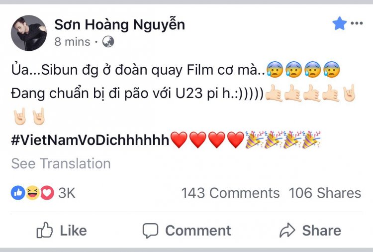 Ảnh bài viết Nghệ sỹ Việt không thể ngồi yên với chiến thắng lịch sử của Olympic Việt Nam