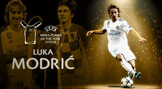 Ảnh bài viết TỔNG HỢP giải thưởng cá nhân hay nhất năm của UEFA: Modric hạ bệ Ronaldo