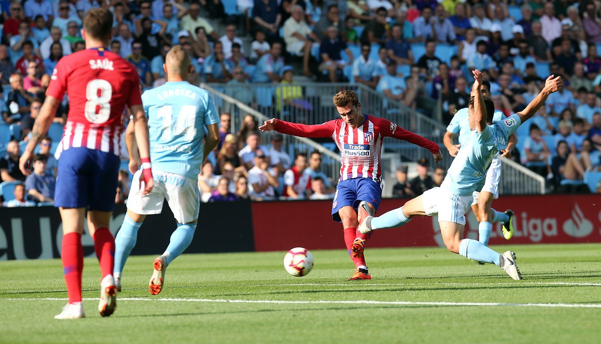 Ảnh bài viết Griezmann và Diego Costa tịt ngòi, Atletico Madrid thảm bại trên sân của Celta Vigo