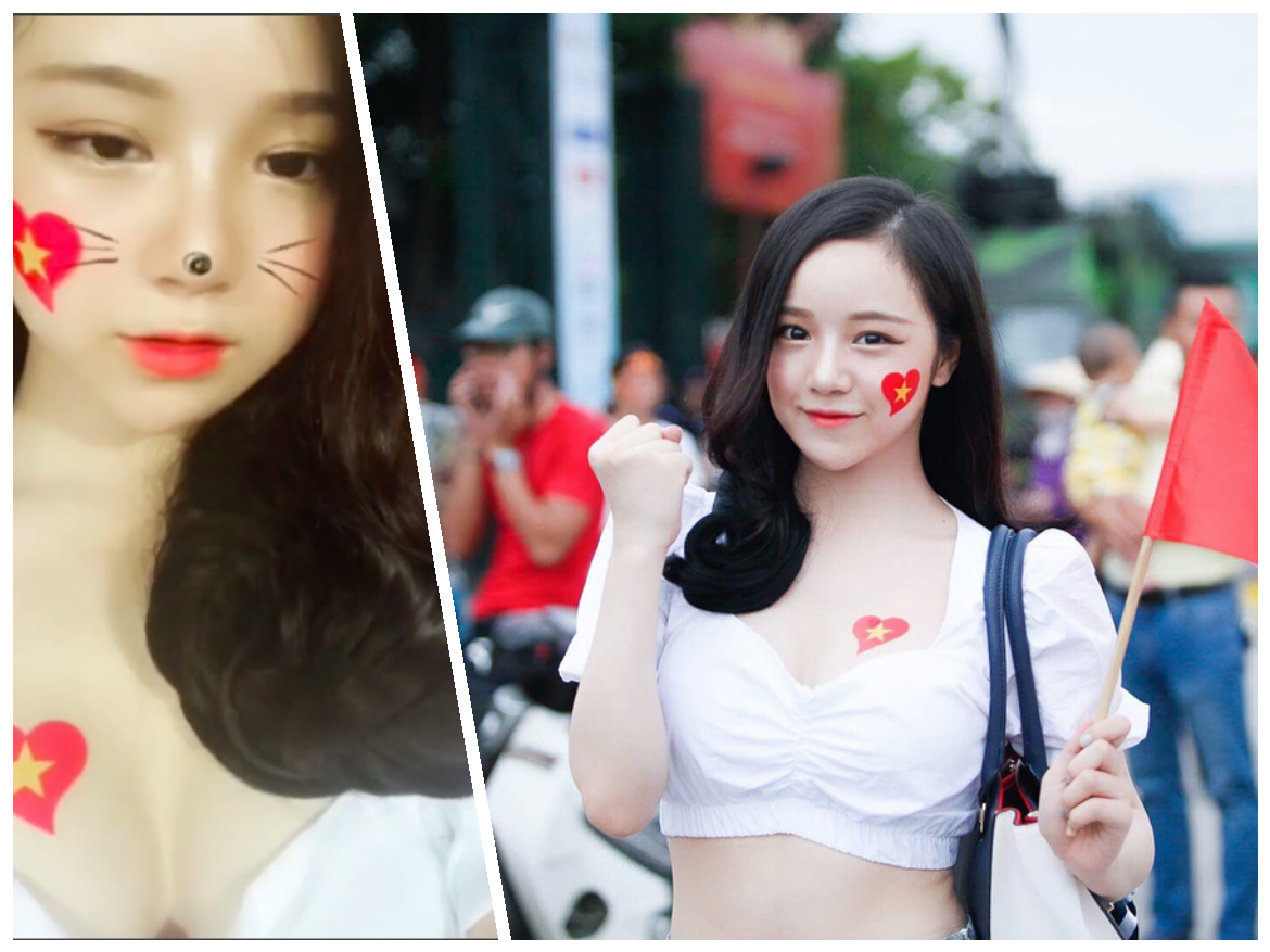 Chào mừng U23 Việt Nam, 'hotgirl ngủ gật' đăng ảnh khoe ngực khủng