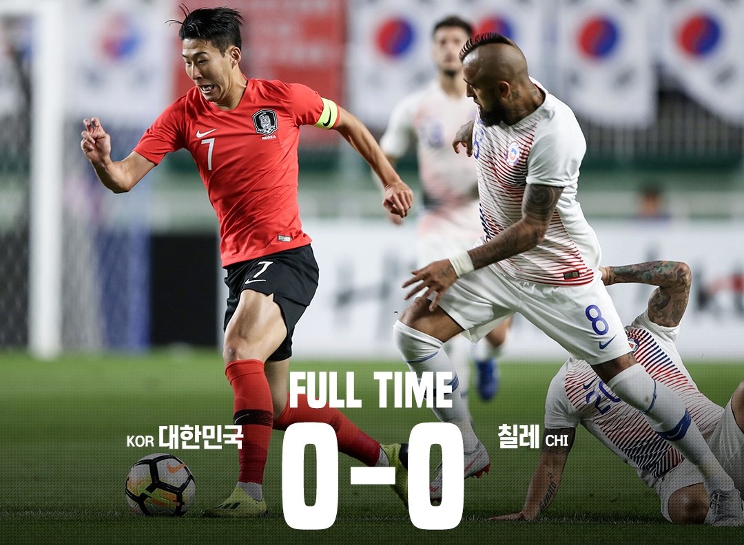 Ảnh bài viết Hàn Quốc hòa Chile không bàn thắng trong trận cầu đôi công rực lửa