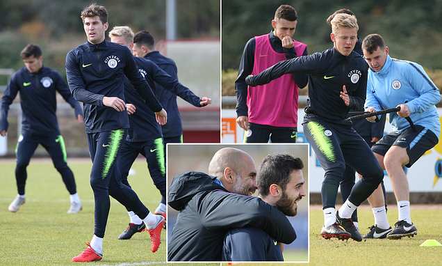 Ảnh bài viết Man City hì hục trên sân tập sẵn sàng chiến Liverpool