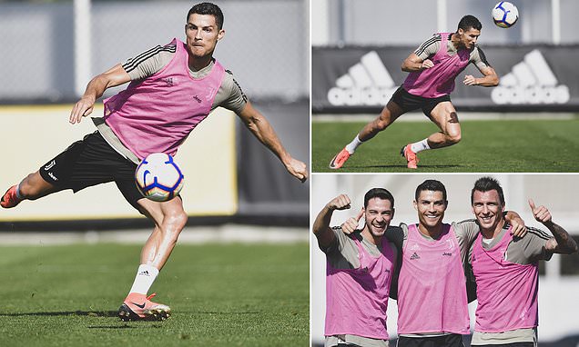 Ảnh bài viết Bị cáo buộc hiếp dâm, Ronaldo ra thông điệp ẩn ý trên sân tập