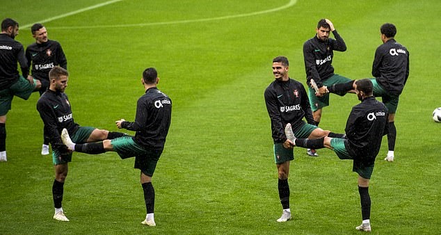 Ảnh bài viết Không Ronaldo, sân tập Bồ Đào Nha khá rộn ràng