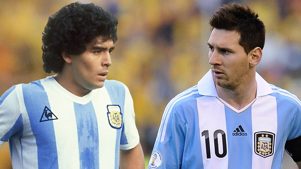Ảnh bài viết Huyền thoại Argentina bênh Messi, kêu Maradona ngậm miệng