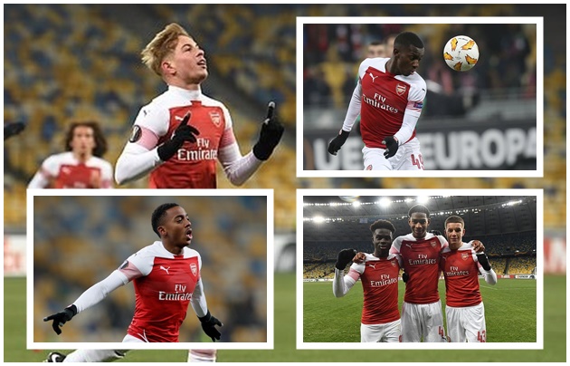 6 sao mai Arsenal vừa được Emery trình làng tại Europa League là ai?
