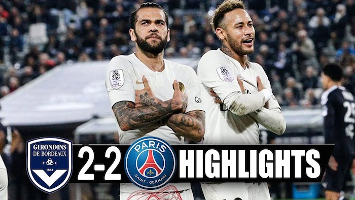 Highlights: Bordeaux 2-2 PSG (Vòng 15 Ligue 1)