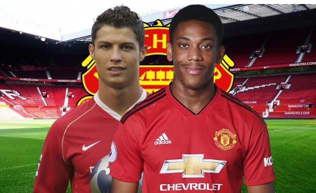 Ảnh bài viết Martial ở đâu so với Ronaldo sau 104 trận tại Man Utd?