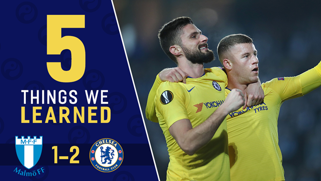 5 điểm nhấn Malmo 1-2 Chelsea: Sarri-ball thăng hoa, kẻ đóng thế hoàn hảo