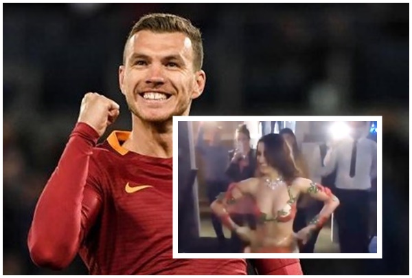 Bị loại khỏi C1, vợ cựu sao Man City mời vũ nữ giải sầu cho chồng