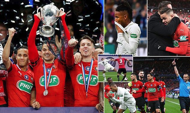 Neymar ghi bàn, Mbappe nhận thẻ đỏ, PSG vuột mất cúp quốc gia Pháp