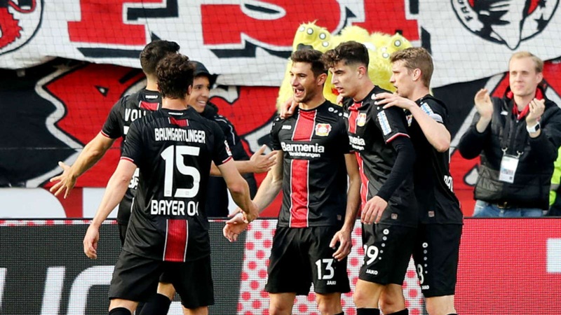 Leverkusen đánh tennis với Frankfurt và lập kỷ lục khủng ở Bundesliga