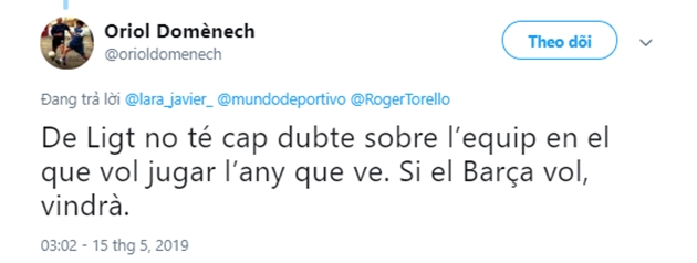 Ảnh bài viết Thực hư việc De Ligt "lật mặt" với Barcelona