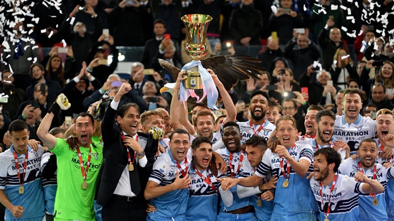  Ghi 2 bàn trong 8 phút, Lazio vô địch Coppa Italia