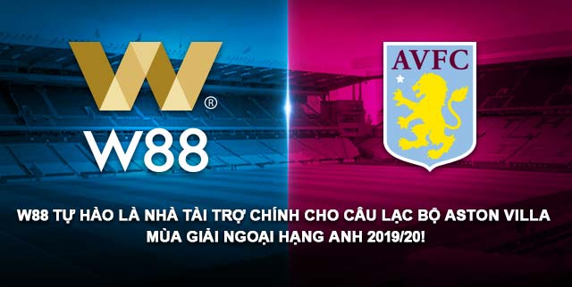 Ảnh bài viết W88 chính thức trở thành đối tác của Aston Villa mùa giải NHA 2019/20