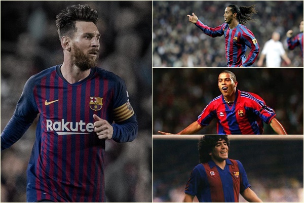 Đội hình 11 siêu sao Nam Mỹ xuất sắc nhất trong lịch sử Barca: Hàng công cực khủng