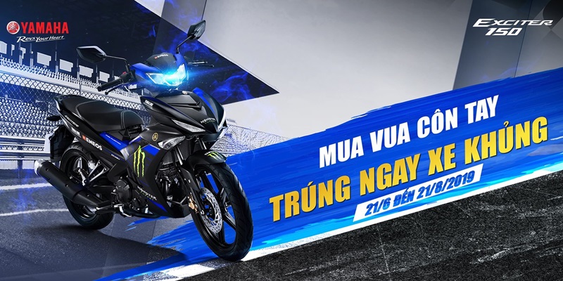 Sắm ngay Exciter để có cơ hội rước về xe “khủng” R3 và TFX 