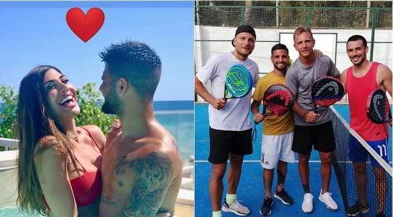 Bỏ bóng đá, Insigne cùng đồng đội chuyển sang chơi quần vợt