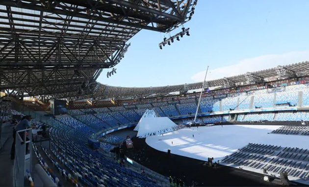 Napoli thay áo mới "đẹp không tưởng" cho thánh địa San Paolo