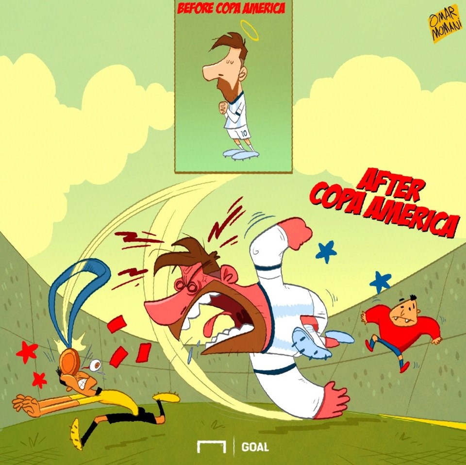 Biếm họa: Messi hoá quỷ dữ; Mối lương duyên hoàn hảo
