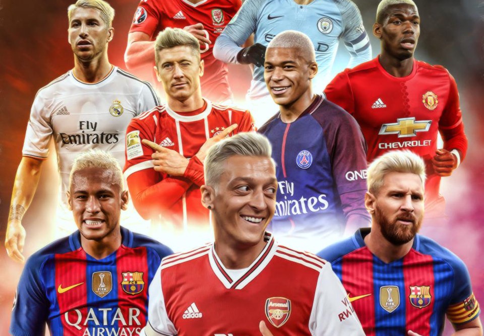 Ảnh bài viết 10 lần các siêu sao gây sửng sốt với quả đầu chói lóa kiểu Ozil