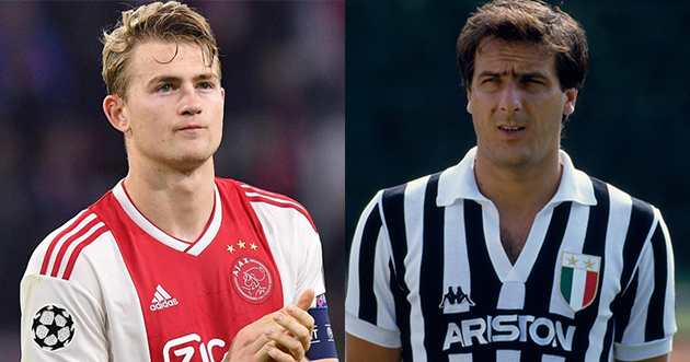 De Ligt vinh dự được so sánh với huyền thoại Juventus