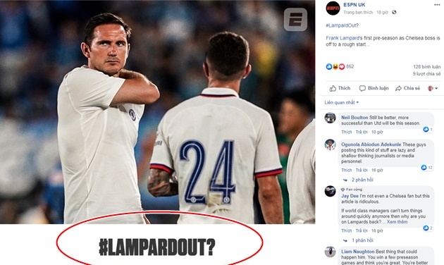 Ảnh bài viết SỐC! Chelsea thua muối mặt, ESPN làm điều "không thể tin nổi"