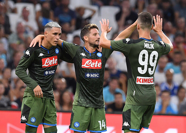 Sao tuyển Bỉ lập công, Napoli nhẹ nhàng đánh bại đại diện Ligue 1