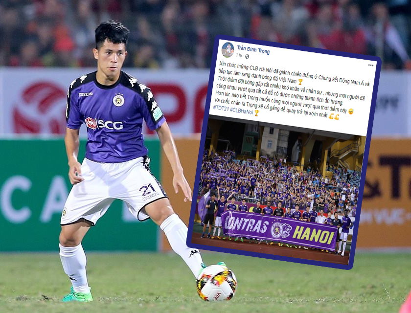 Đình Trọng gửi thông điệp đến CLB Hà Nội sau khi giành vé đi tiếp tại AFC Cup