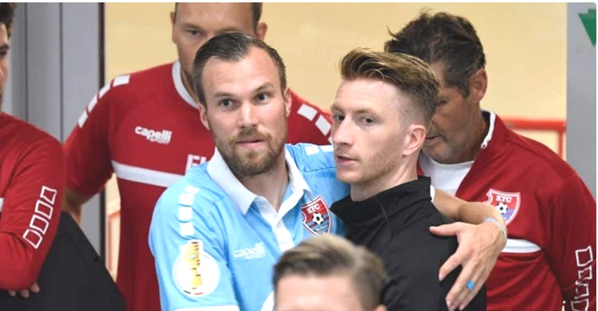 Reus "tay bắt mặt mừng" gặp lại đồng đội cũ trong trận thắng Uerdingen