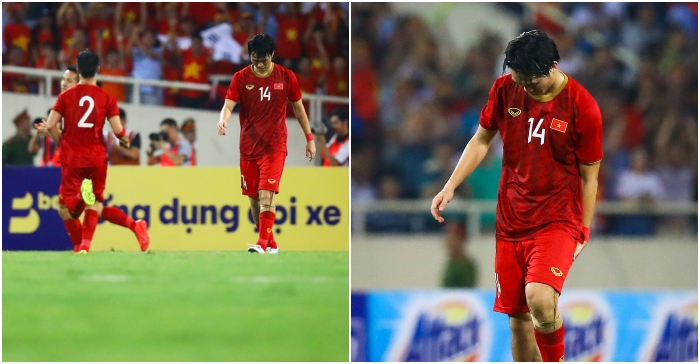 Ảnh bài viết Cả đội ăn mừng Quang Hải ghi bàn, Tuấn Anh đau đớn lủi thủi 1 mình