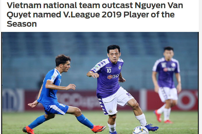 Báo châu Á: HLV Park Hang-seo bỏ quên cầu thủ xuất sắc nhất V-League 2019