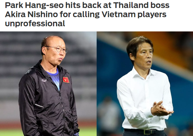 Ảnh bài viết Báo châu Á: Đó là một "cú phản đòn" của HLV Park Hang-seo với HLV Nishino