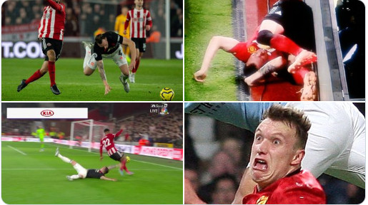 Ảnh bài viết Loạt ảnh "tấu hài" của Phil Jones trước Sheffield United 