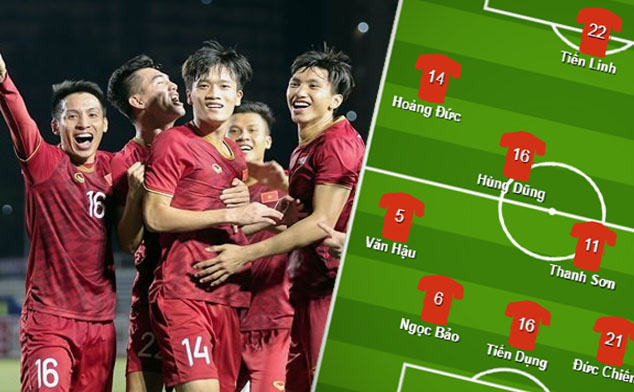 Đội hình ra sân U22 Việt Nam đấu Singapore: Truyền nhân Văn Lâm, "Ảo thuật gia" châu Á