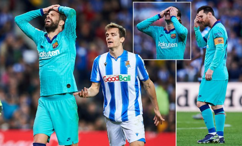 Lép vế toàn tập, Barcelona chia điểm cay đắng trước Real Sociedad
