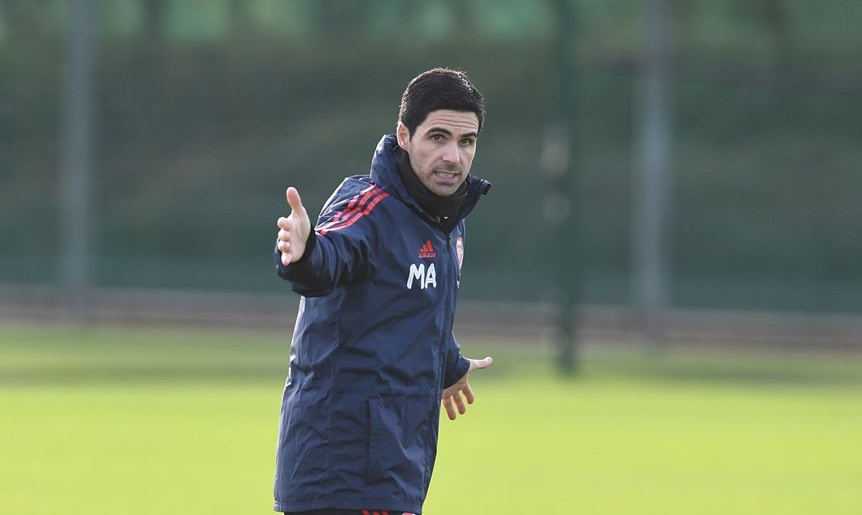 Ảnh bài viết Arsenal đá phát chán, Mikel Arteta nổi nóng ngay buổi tập đầu