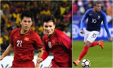 Ảnh bài viết Quang Hải, Đình Trọng trước cơ hội đối đầu với Kylian Mbappe