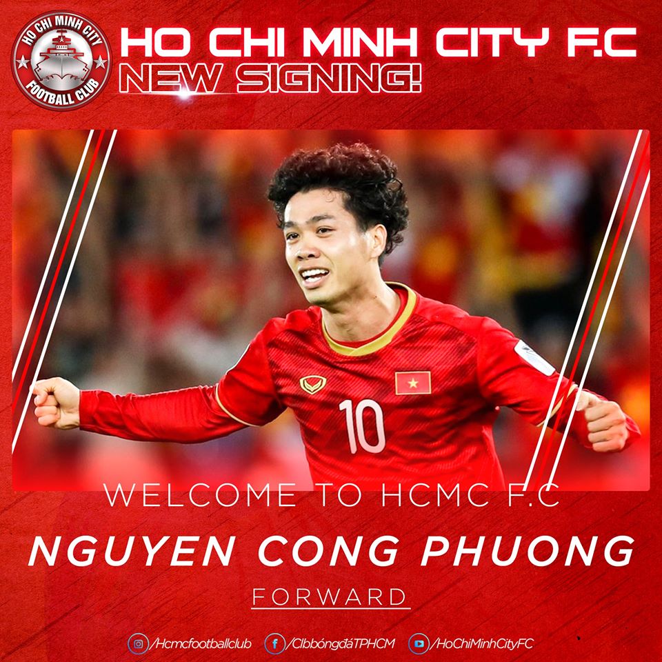 CHÍNH THỨC: Công Phượng cập bến TP.HCM, chọn số áo "xưa nay hiếm"