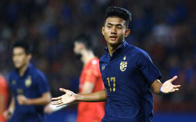 Ảnh bài viết Thắng tưng bừng Bahrain, U23 Thái Lan vươn lên dẫn đầu bảng A