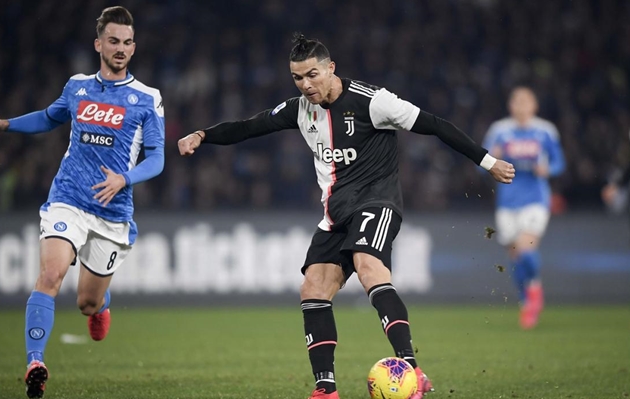 Ronaldo ghi bàn, Juventus vẫn thua sốc trước Napoli