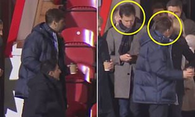 CHOÁNG! Lộ sự thật vụ Pochettino gặp cố vấn Man Utd trên khán đài