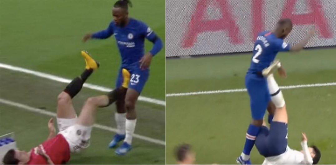 SỐC! Cùng 1 pha đá xấu, Maguire vô sự còn Son Heung-min thẻ đỏ