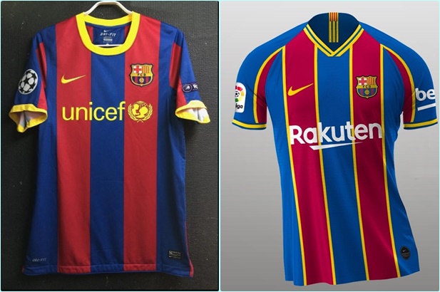 Ảnh bài viết Rò rỉ áo đấu Barca mùa tới, lấy cảm hứng thành công 10 năm trước