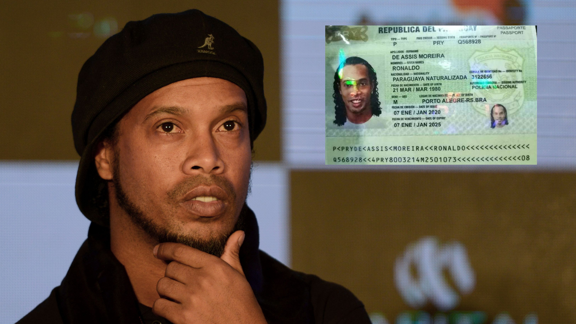 Có tổng cộng bao nhiêu người liên quan đến việc Ronaldinho bị bắt giữ?